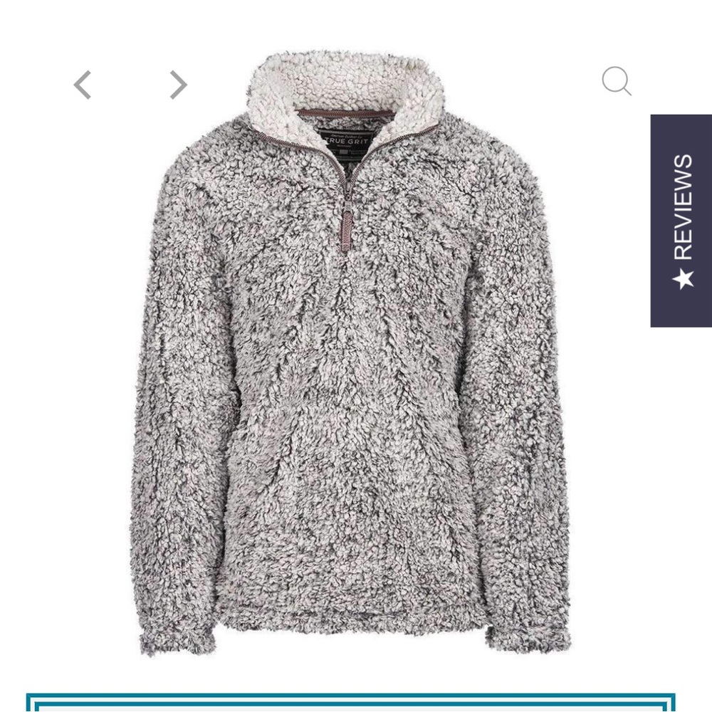 True Grit Sherpa Pullover - Frosty Gray